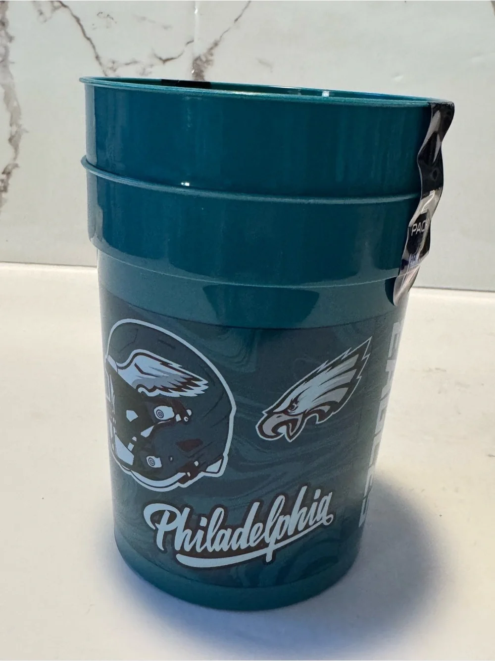 NFL Philadelphia Eagles Teal Plastic Party Cups - 2 Pack